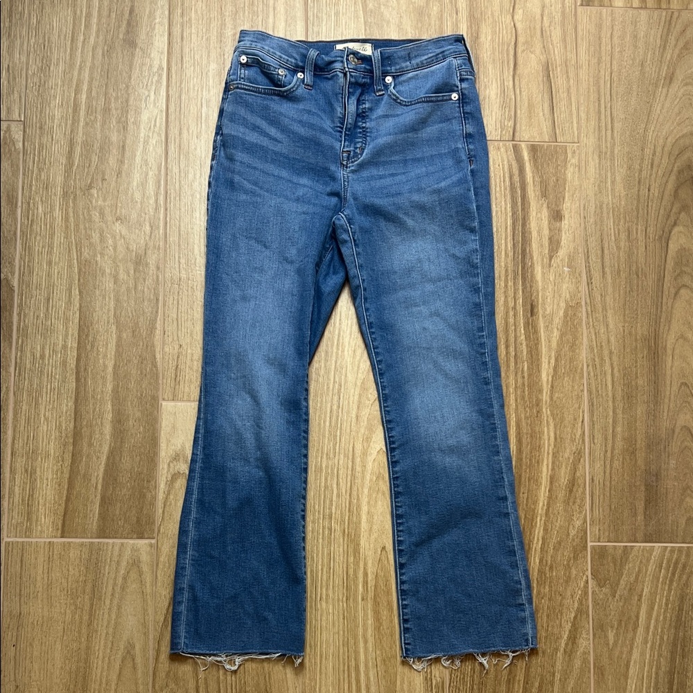 Madewell Cali‎ Demi-Boot Jeans Frayed Hem